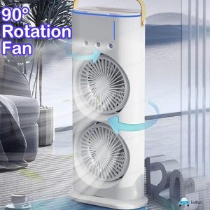 Cooler with Remote, Dual Turbo Fan & 3-Level Mist Spray