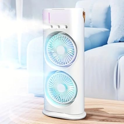 Cooler with Remote, Dual Turbo Fan & 3-Level Mist Spray