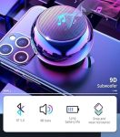 EDNITA jbl Ultra Mini Wireless Bluetooth Speaker with Heavy Metal Electroplating Round Speaker | Wireless Power Button Controlled, Long Lasting Battery & Quick Charge Pack of 1 (Multicolor)