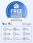 HIFRESH Air Cooler for Home, Mute Operation, 107CM Tower Cooler w/Remote & LED Display, 4 Mode & 3 Speed, 12H Timer, 26 Feet Air Delivery, 4L Water Tank, 4 Ice Packs, 70° Swing Control, 80W Low Power