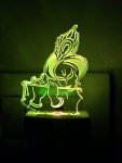 LYNREX Krishna Acrylic 7 Color Changing 3D Illusion LED Night Lamp. for Gift,Home,livingroom,Bedroom(Multicolour)
