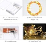 NIYAMAX 3-Meter Waterproof Copper Wire Fairy Lights, Battery-Powered with 30 Warm White LEDs for Diwali, Christmas, Valentine's Day, and Decorations(Pack of 1)