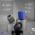 Boat Stone 352 Bluetooth Speaker with 10W RMS Stereo Sound, IPX7 Water Resistance, TWS Feature, Up to 12H Total Playtime, Multi-Compatibility Modes and Type-C Charging(Raging Black)