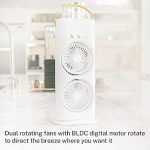 Cooler with Remote, Dual Turbo Fan & 3-Level Mist Spray