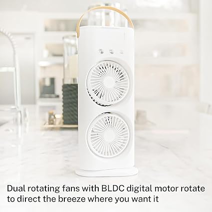 Cooler with Remote, Dual Turbo Fan & 3-Level Mist Spray