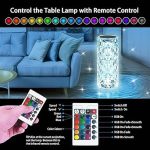 Brand Conquer Crystal Rose Diamond Lamp for Bedroom - Transparent Lamp for Bedroom, 16 Color Changing LED Night Lights USB Remote & Touch Control Night Lamp | Touch Controle | 16 Color LED Light