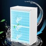 GIFTMAX® Portable Air Conditioner, Mini Air Conditioner Air Cooler with 3-Speeds, Quiet USB Desktop Cooling Fan for Small Room, Office, Dorm, Bedroom