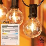 XERGY Outdoor String Lights 25 Feet G40 Globe Lights with 26 Edison Break Proof Bulbs (1 Spare), Light for Backyard Terrace Garden Balcony Party Decor Diwali Lights for Home Decoration