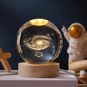 Galaxy Crystal Ball LED Night Light – 3D